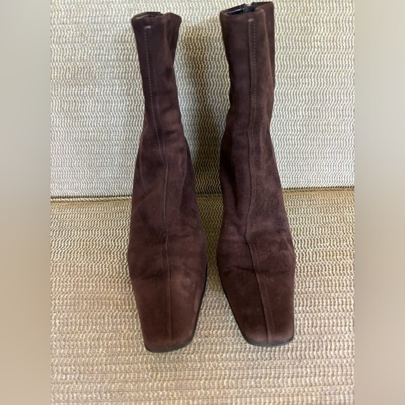 Prada Brown Suede Ankle Boots EU38 - Picture 1 of 6